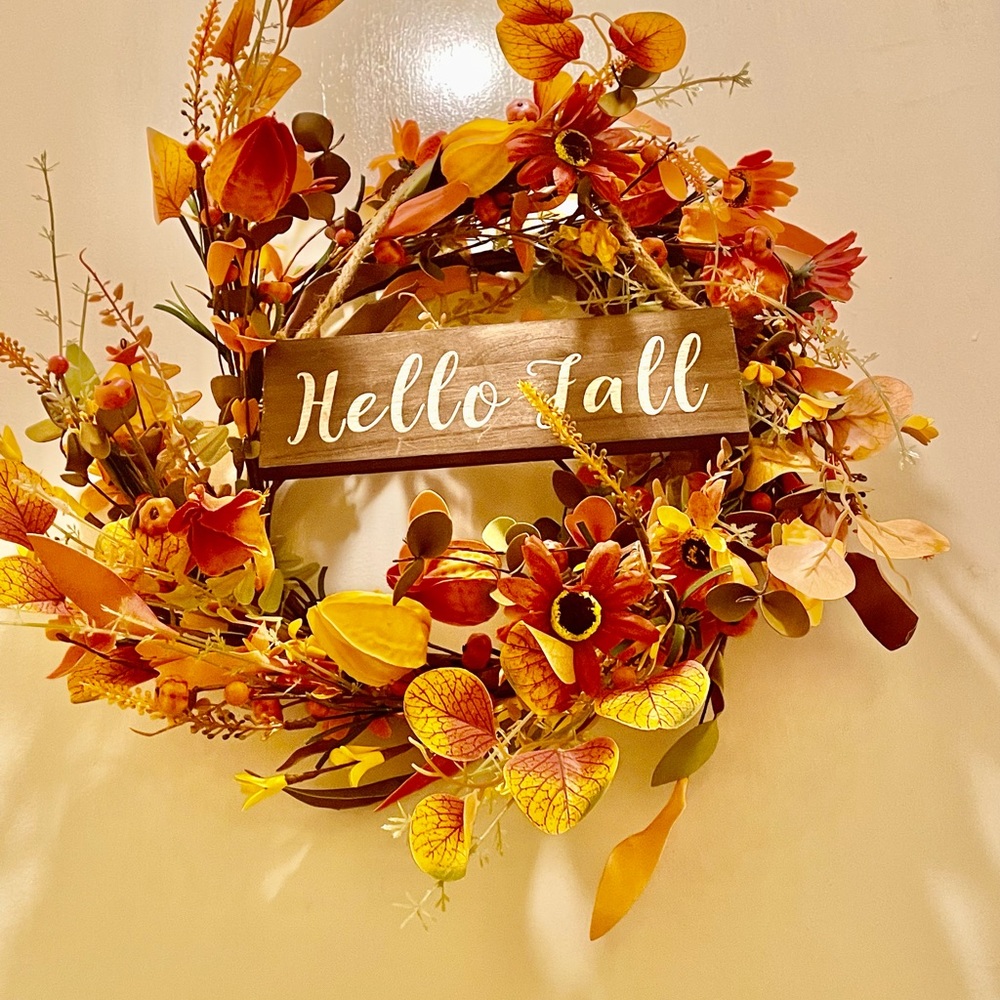 Holiday Fall Wreath, for Your front door. Gorgeous hello fall